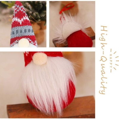 Handgemachtes Halloween-Weihnachten verziert Plüsch-Gnomen für Weihnachtsbaum