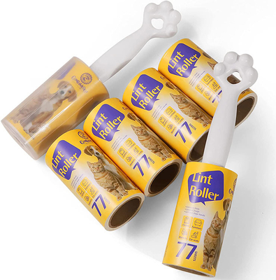 Plastik-klebrige Rolle Cat Paw Shaped Lint Remover Rollers für Kleidung bedeckt Auto-Sitze