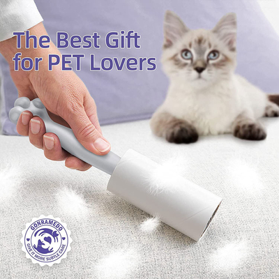Plastik-klebrige Rolle Cat Paw Shaped Lint Remover Rollers für Kleidung bedeckt Auto-Sitze