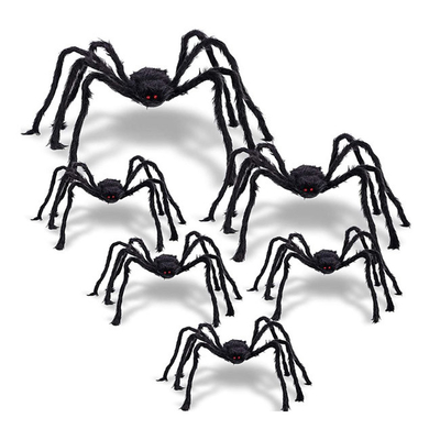 Gespenstische Karnevals-Halloween-Weihnachtsverzierungs-virtuelle realistische haarige Spinne