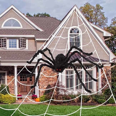 Gespenstische Karnevals-Halloween-Weihnachtsverzierungs-virtuelle realistische haarige Spinne
