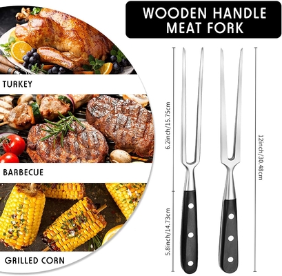 12 Zoll-Steak-Edelstahl GRILL Gabel für Küchen-Braten-Grill