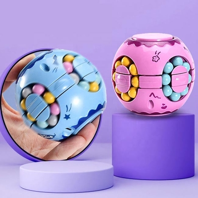 Fingerspitzen-Gyroskop-Toy Decompression Puzzle Magic Bean-Würfel zwei in einem