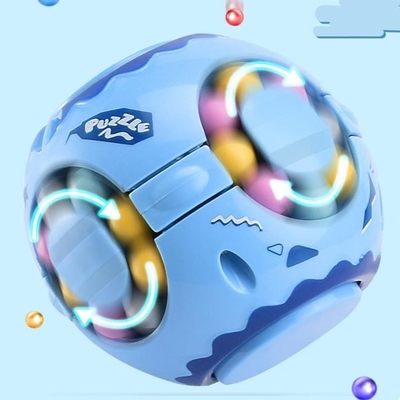 Fingerspitzen-Gyroskop-Toy Decompression Puzzle Magic Bean-Würfel zwei in einem
