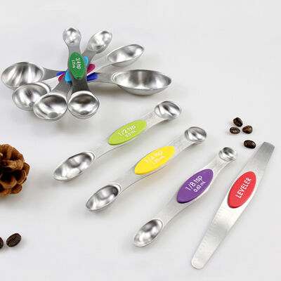 Küchen-Edelstahl-backende Messlöffel-Schalen für trockenes oder flüssiges