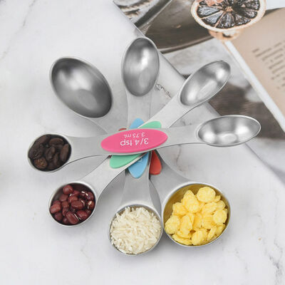 Küchen-Edelstahl-backende Messlöffel-Schalen für trockenes oder flüssiges