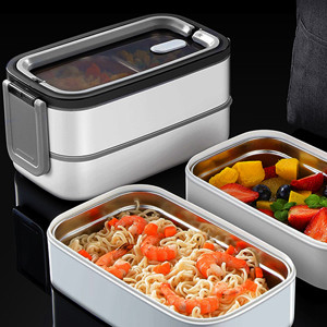 Mehrfarbige Bento-Box mit großem Fassungsvermögen für Erwachsene zum Mittagessen