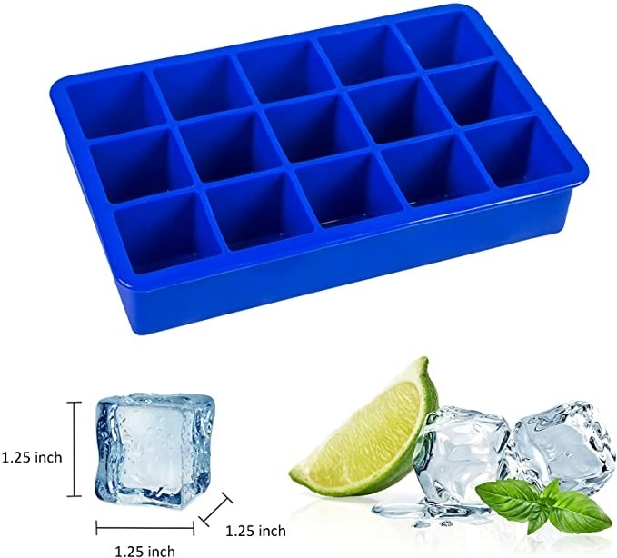 Loch-Silikon-Eis-Würfel Tray Easy Release Ice Cube Tray Kitchen Tools des Rechteck-15