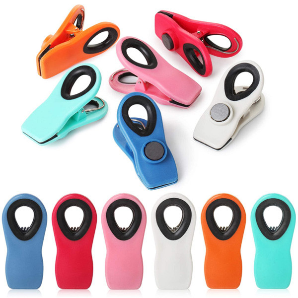 Bunte magnetische Plastikclip der Taschen-pp. TPR für Kühlschrank 3 Zoll