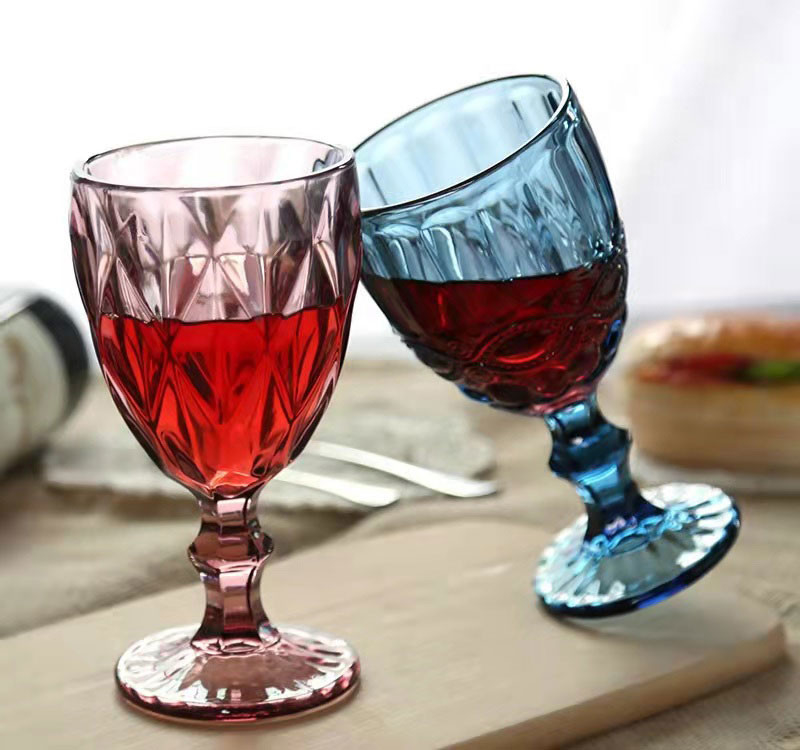 Champagne Wine Glass Goblets Colored-Glaswaren-Masse für Küche
