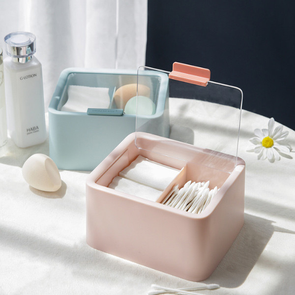 Plastikbehälter-Zufuhr-Kasten für Badezimmer-Speicher-Organisator Cotton Storage